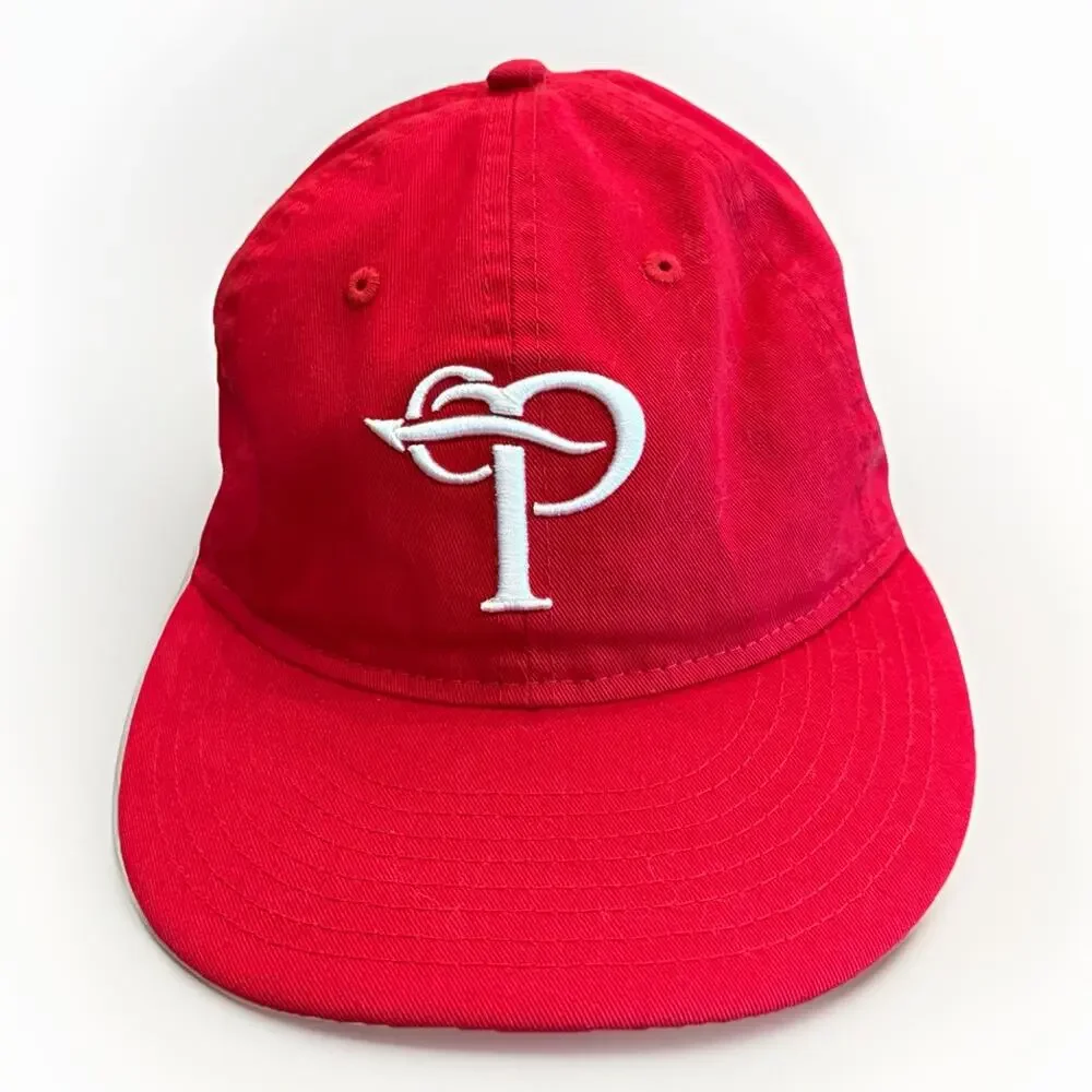 New Era X Over The Pitch Collaboration Retro Crown Red SnapBack Hat Size M/L
